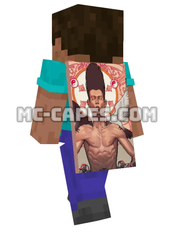Legion Minecraft cape worn on a player, seen from behind