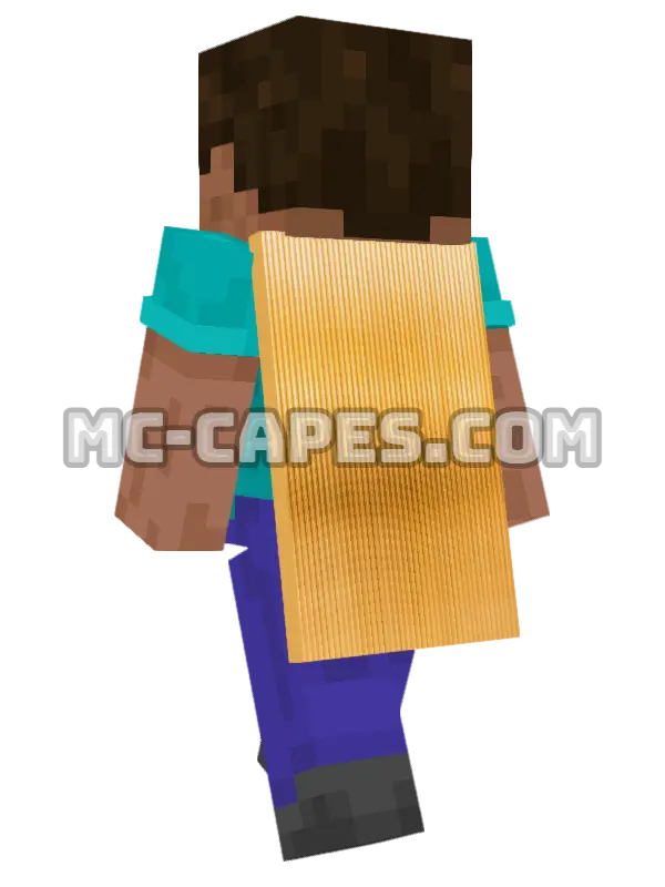 Metallic Lines Minecraft cape worn on a player, seen from behind