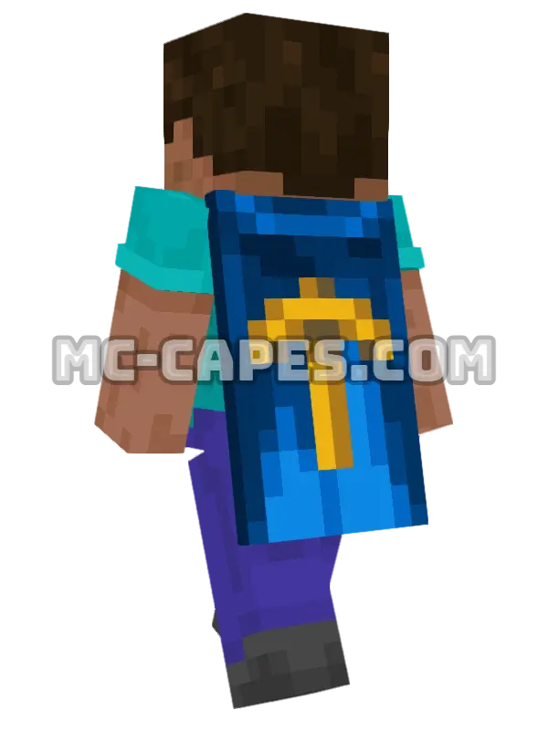 MineCon 2012 Minecraft cape worn on a player, seen from behind