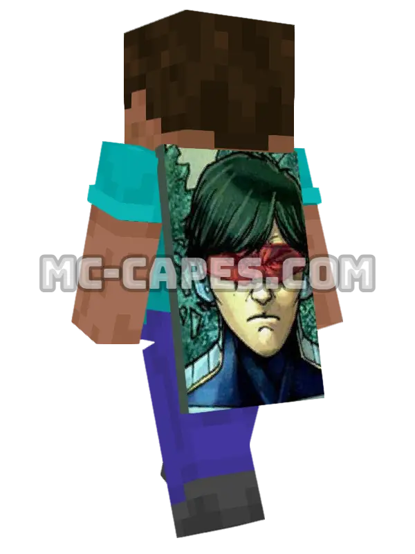 Northstar Minecraft cape worn on a player, seen from behind