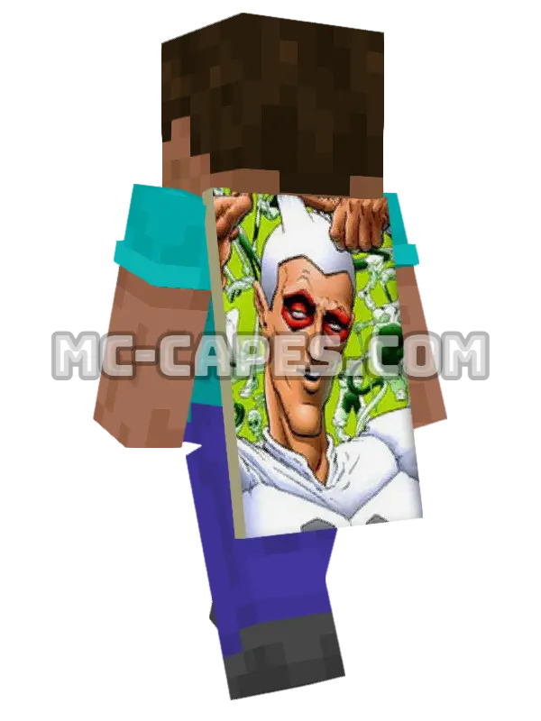 Offspring Minecraft cape worn on a player, seen from behind
