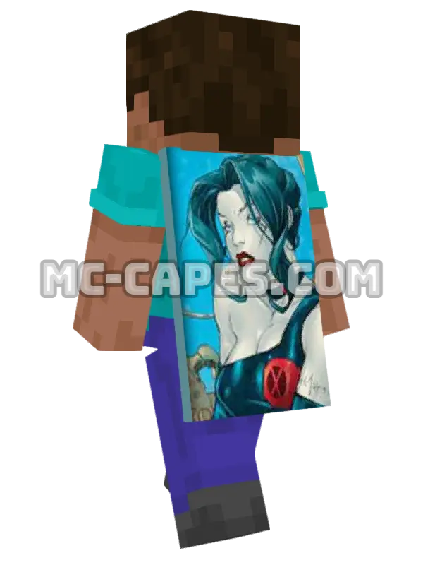 Sage Minecraft cape worn on a player, seen from behind