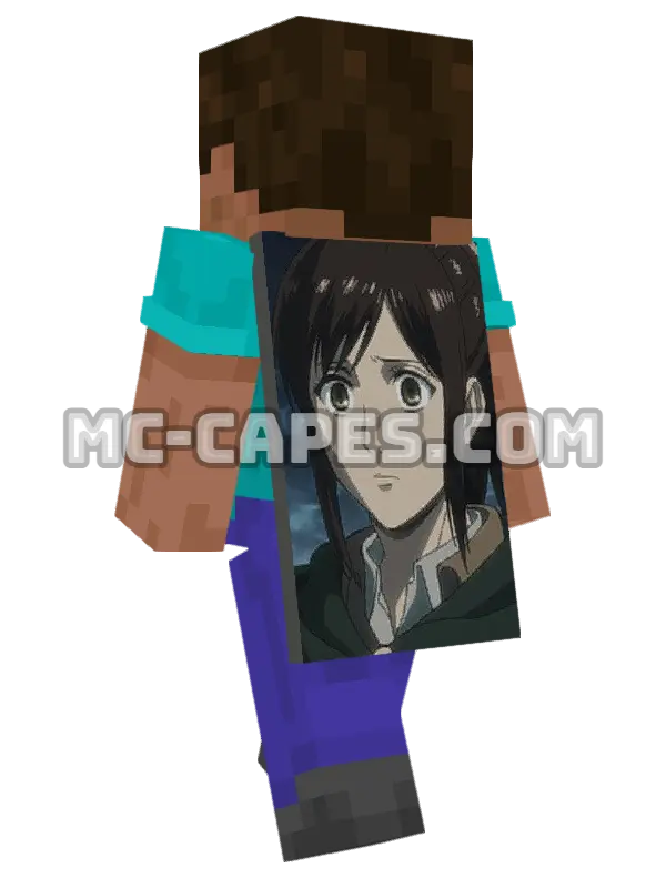 Sasha Blouse Minecraft cape worn on a player, seen from behind