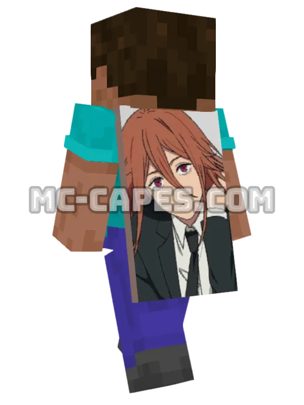 Tenshi no Akuma Minecraft cape worn on a player, seen from behind