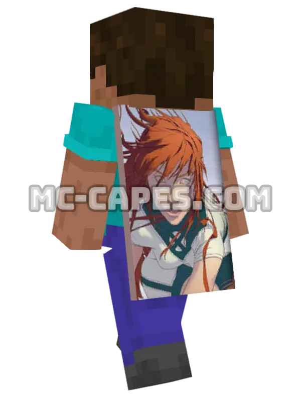 Wolfsbane Minecraft cape worn on a player, seen from behind