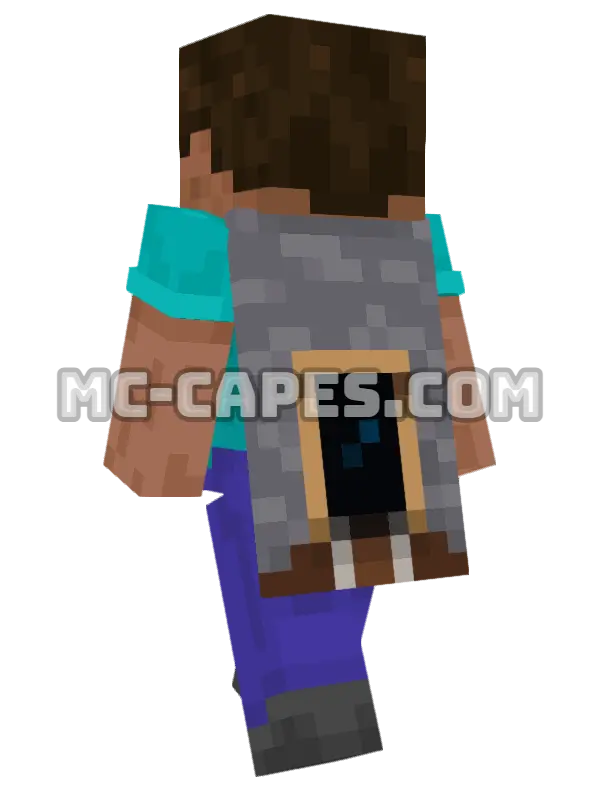 Yearn Minecraft cape worn on a player, seen from behind