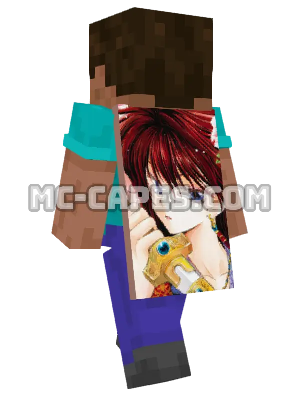 Yona Minecraft cape worn on a player, seen from behind